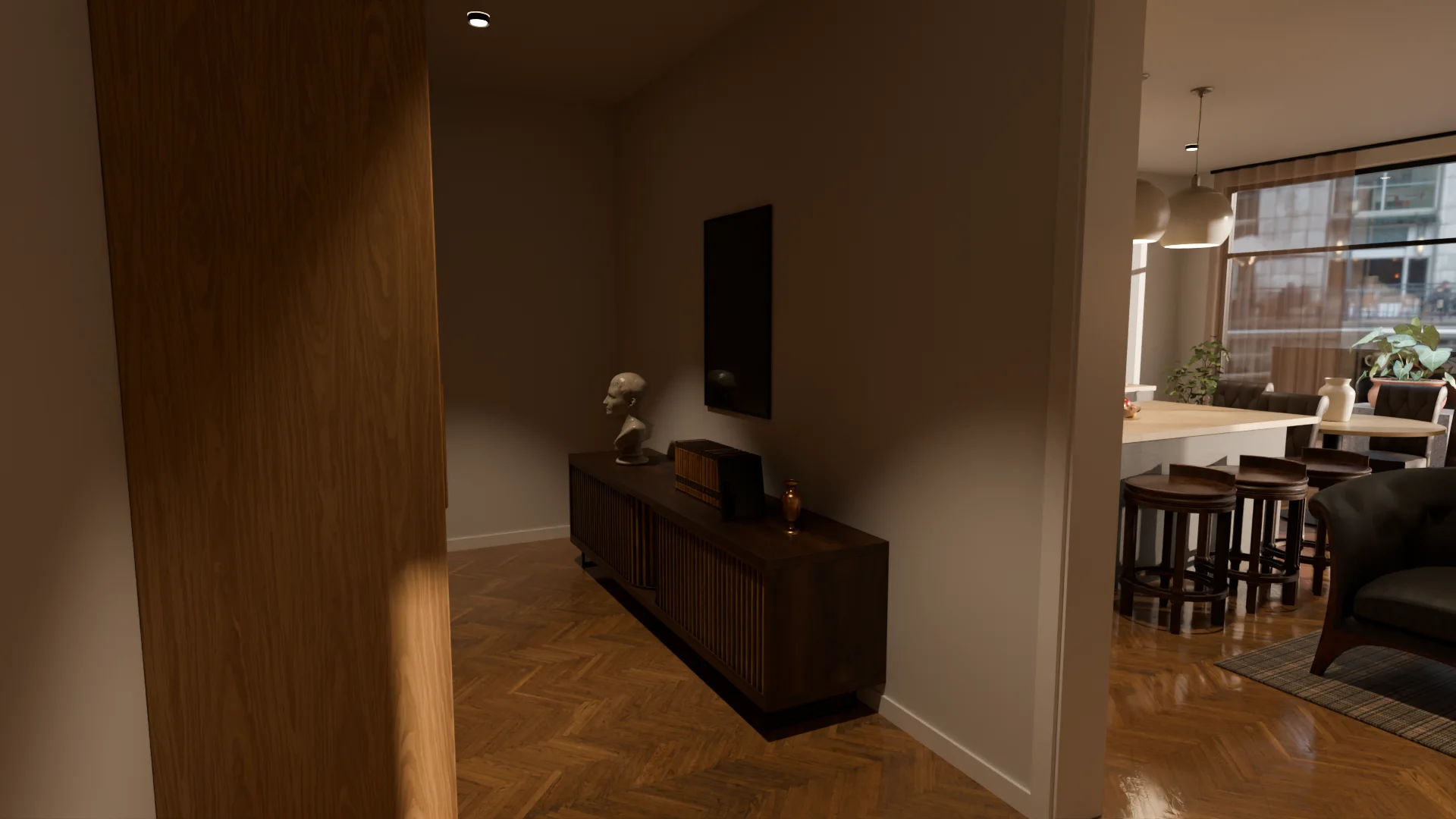 Demo apartment — off-plan, 85 m² — Entrance